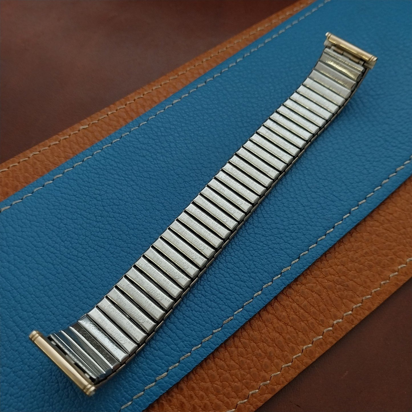 19mm 18mm 17mm Kreisler 10k Yellow Gold-Fille 1960s Stretch Watch Band