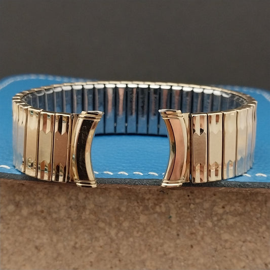 19mm 18mm 17mm Kreisler 10k Yellow Gold-Filled Unused 1960s Vintage Watch Band