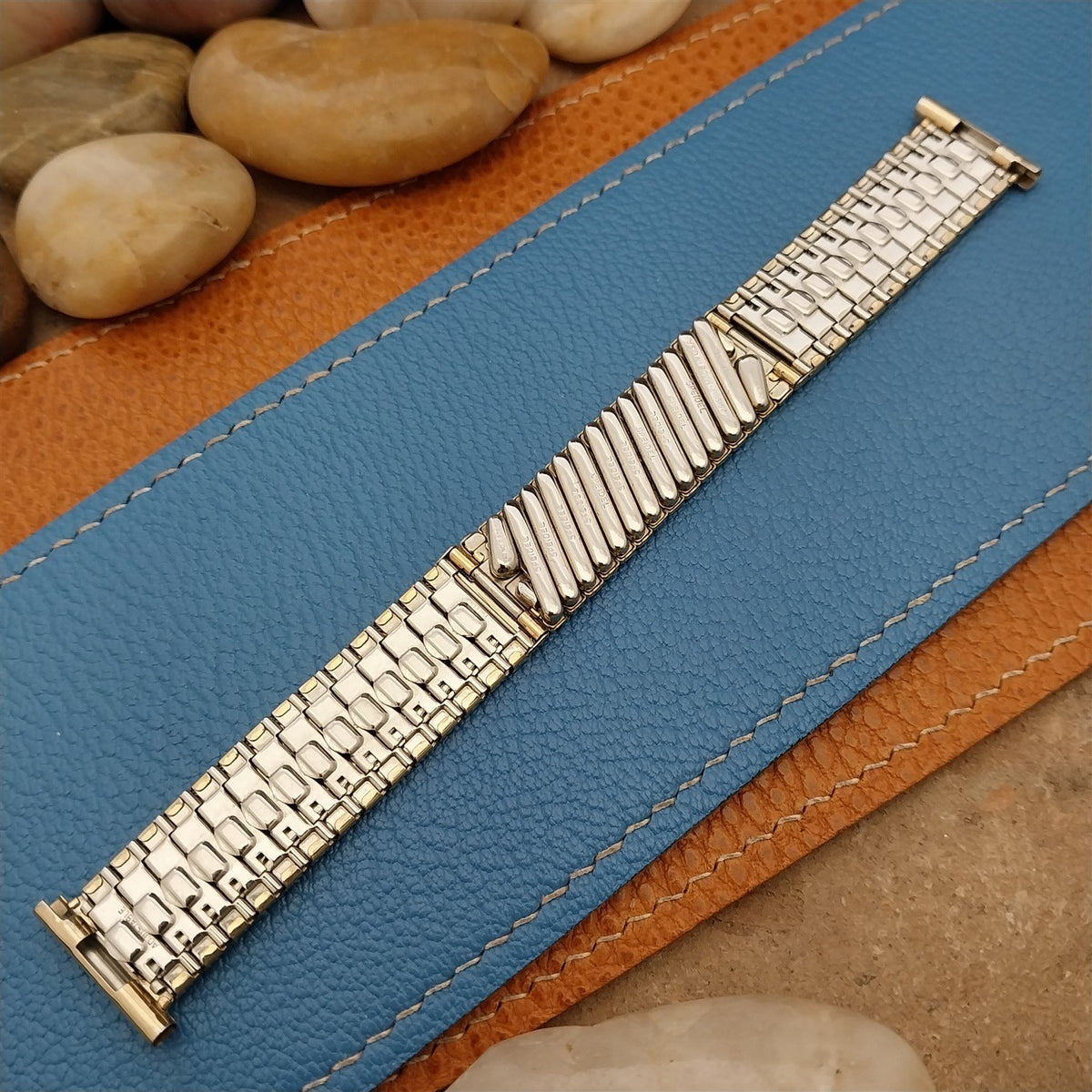 1959 10k Gold-Filled Speidel Riptide Center-Expansion Unused Vintage Watch Band