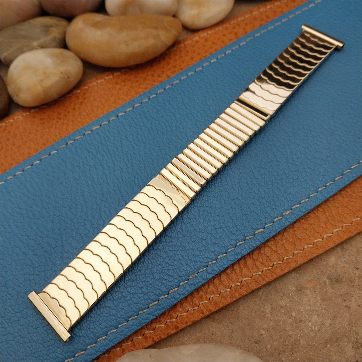 1959 10k Gold-Filled Speidel Riptide Center-Expansion Unused Vintage Watch Band