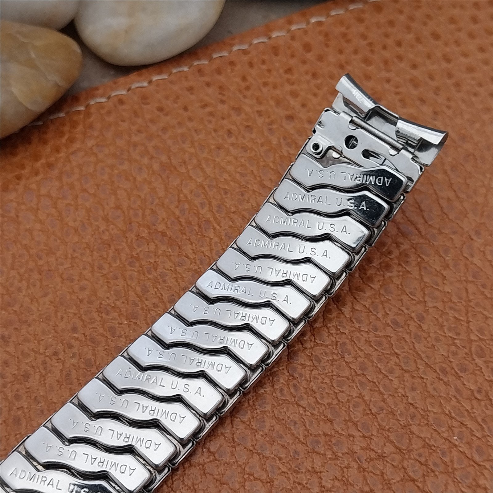 17.2mm Admiral Stainless Steel Expansion Unused 1950s Vintage Watch Band