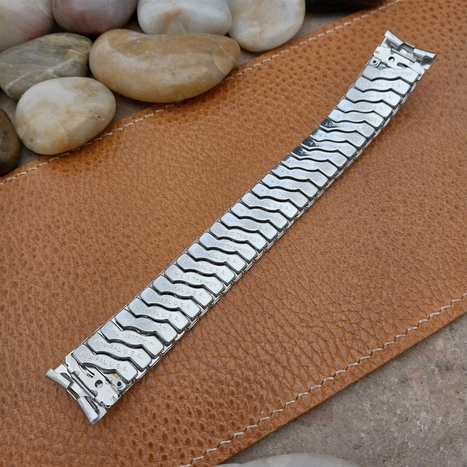 17.2mm Admiral Stainless Steel Expansion Unused 1950s Vintage Watch Band