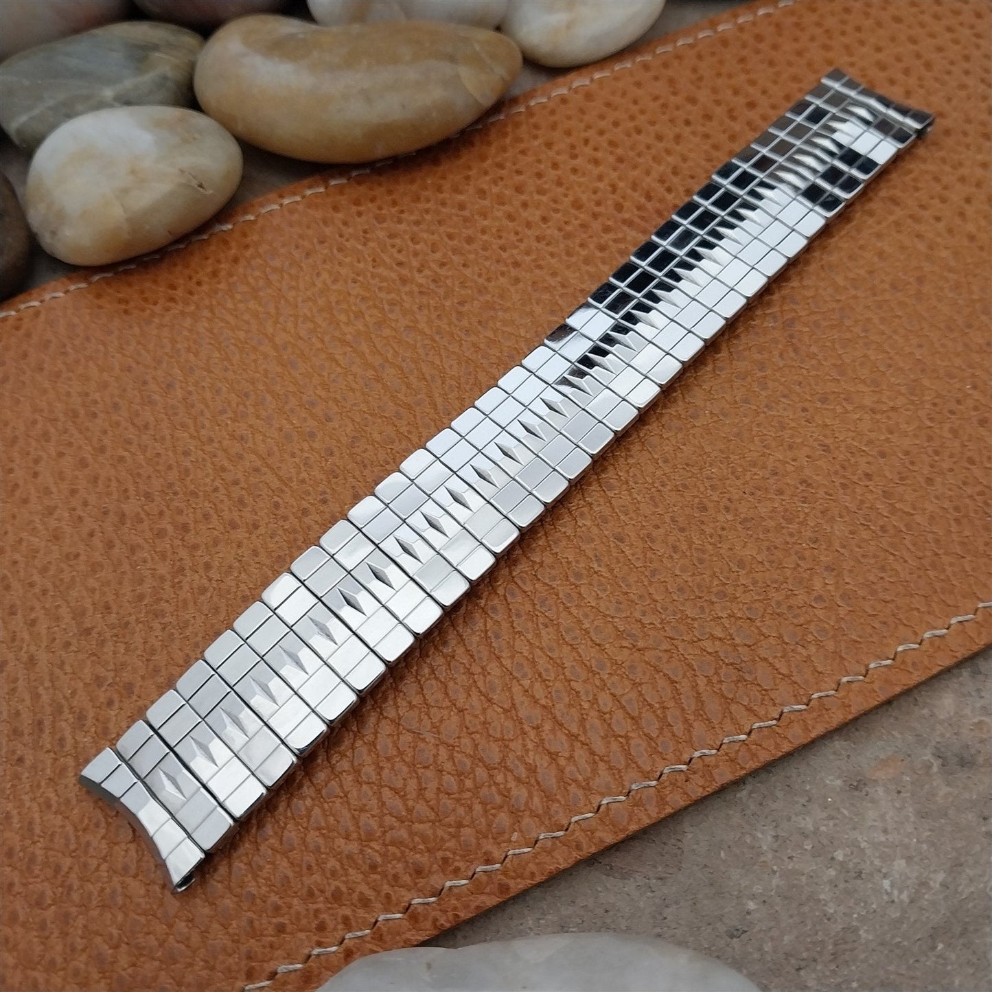 17.2mm Admiral Stainless Steel Expansion Unused 1950s Vintage Watch Band
