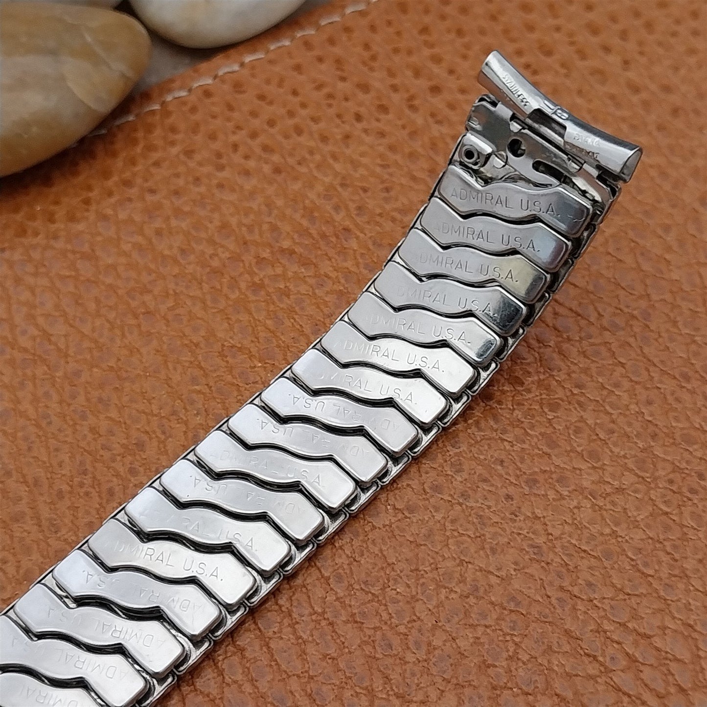 17.2mm Admiral Stainless Steel Expansion Unused 1950s Vintage Watch Band