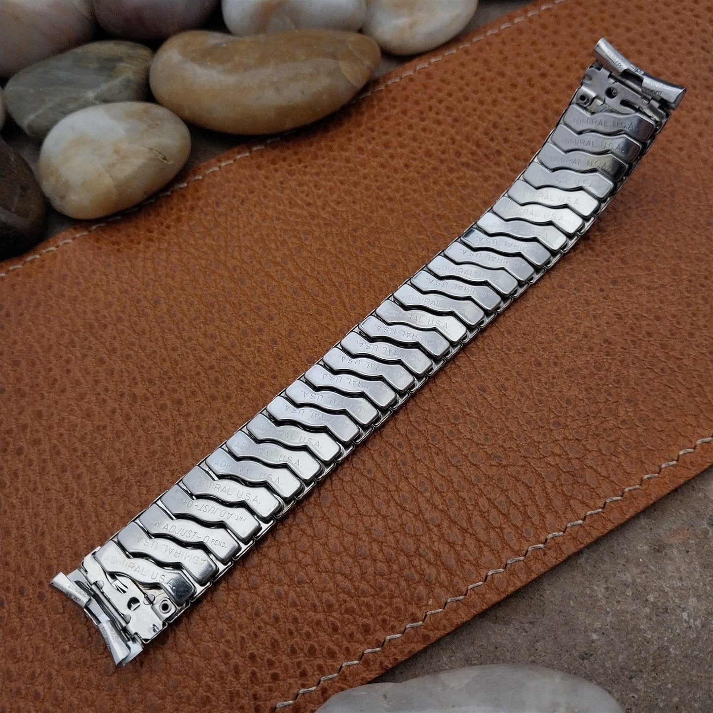17.2mm Admiral Stainless Steel Expansion Unused 1950s Vintage Watch Band