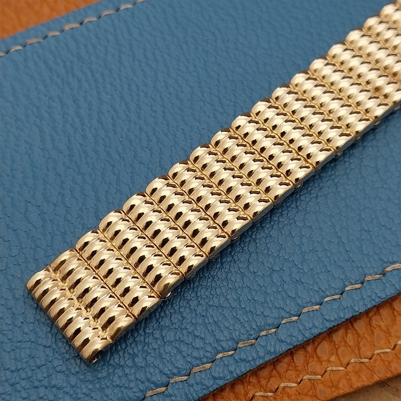 5/8" 12k Gold-Filled JB Champion American Short Patriot 1950s Vintage Watch Band