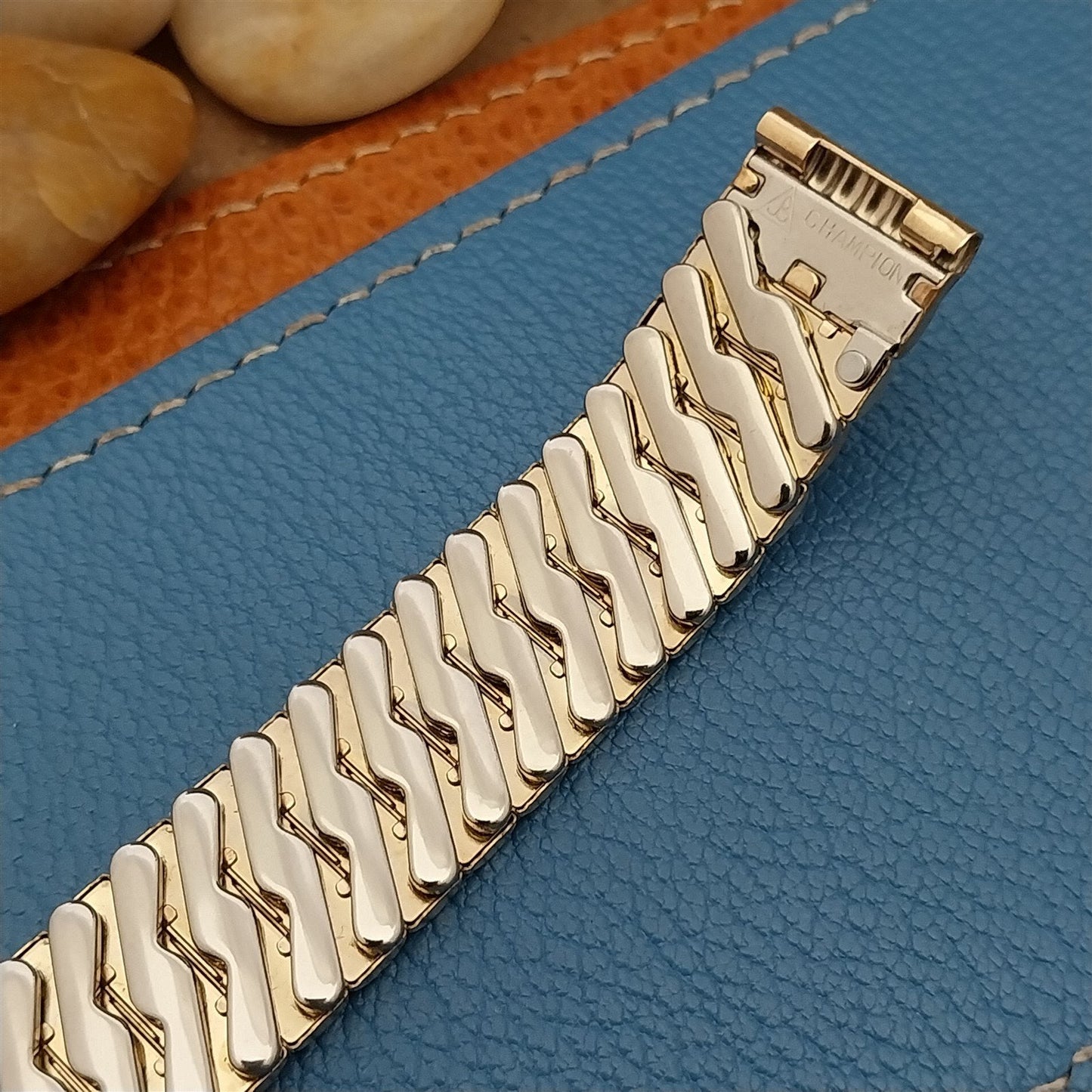 5/8" 12k Gold-Filled JB Champion American Short Patriot 1950s Vintage Watch Band