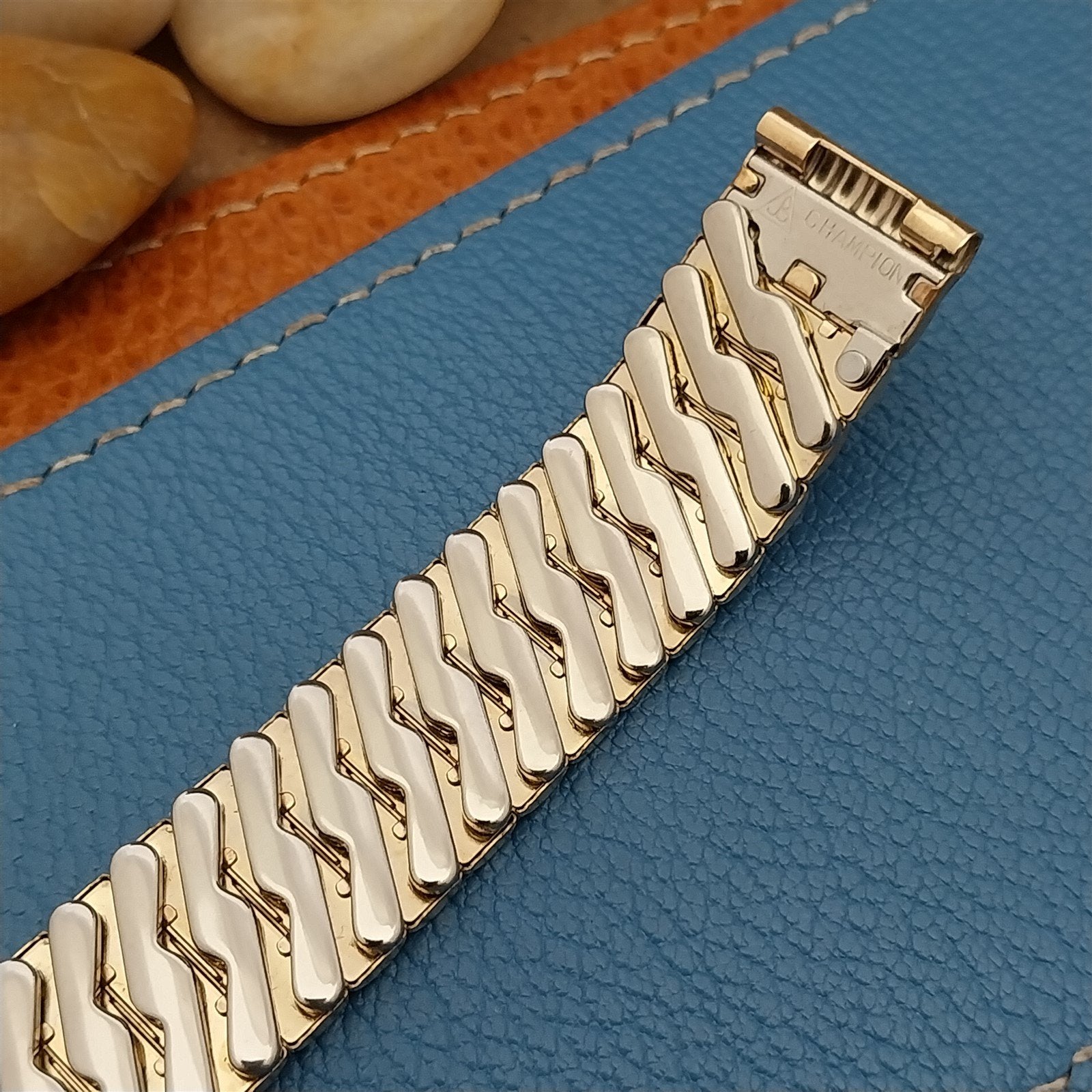 5/8" 12k Gold-Filled JB Champion American Short Patriot 1950s Vintage Watch Band
