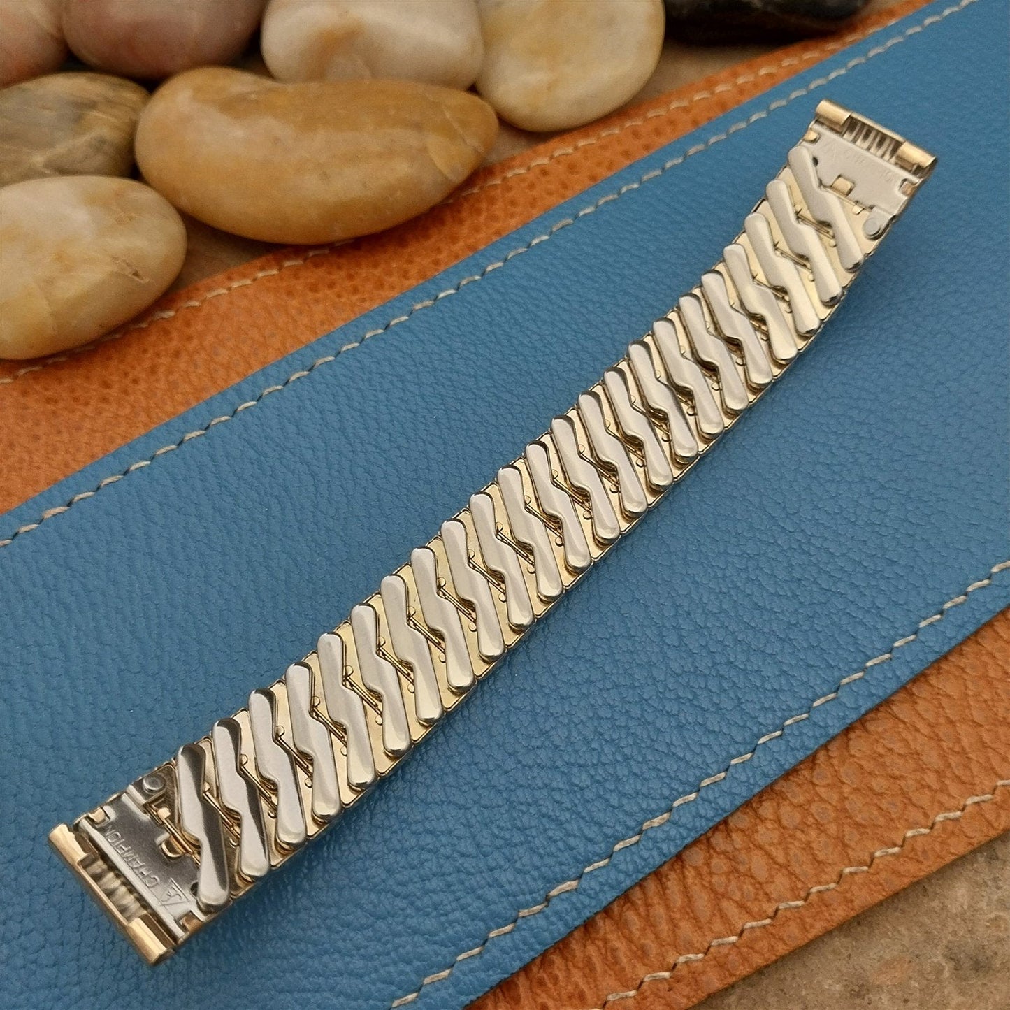 5/8" 12k Gold-Filled JB Champion American Short Patriot 1950s Vintage Watch Band