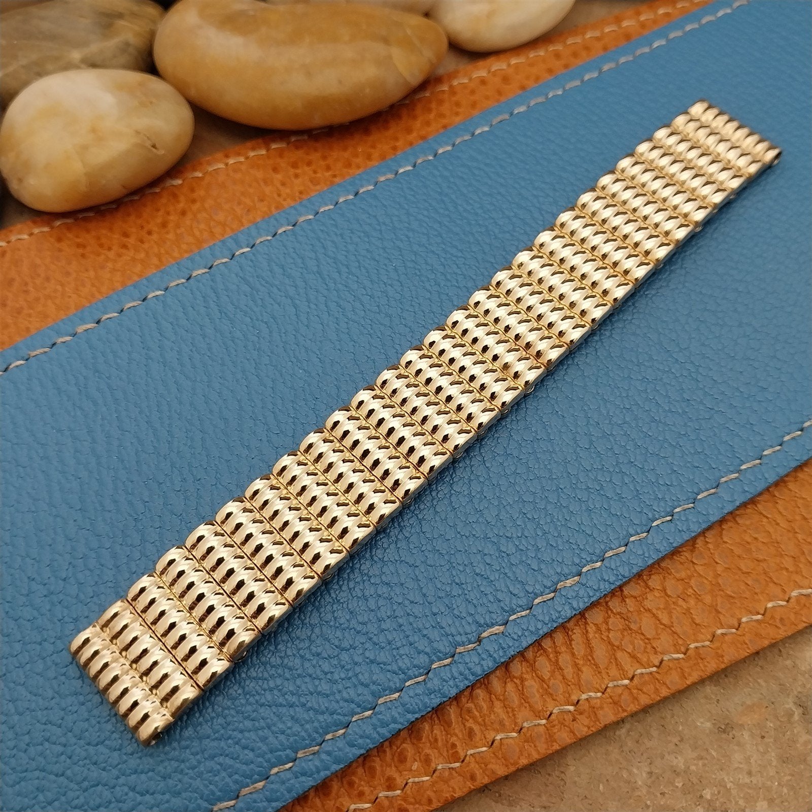5/8" 12k Gold-Filled JB Champion American Short Patriot 1950s Vintage Watch Band