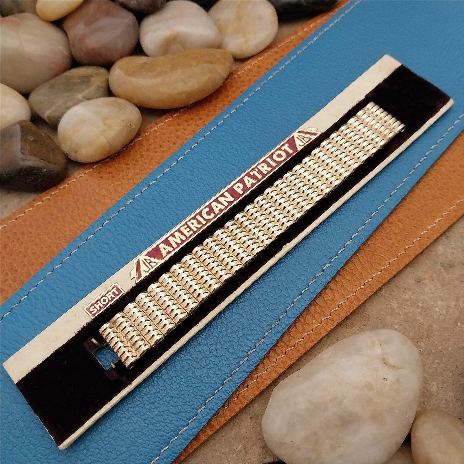 5/8" 12k Gold-Filled JB Champion American Short Patriot 1950s Vintage Watch Band