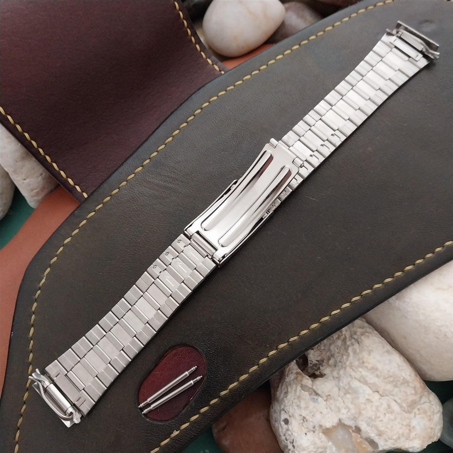 18mm Pulsar Stainless Steel 433MA Old Stock Unused Vintage Watch Band