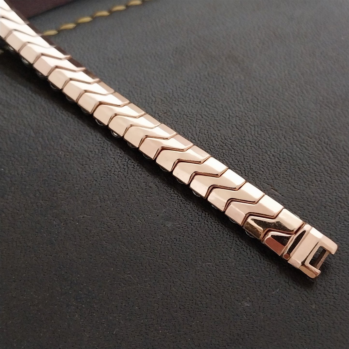 12k Rose Gold-Filled Long Ladies JB Champion Unused 1950s Vintage Watch Band