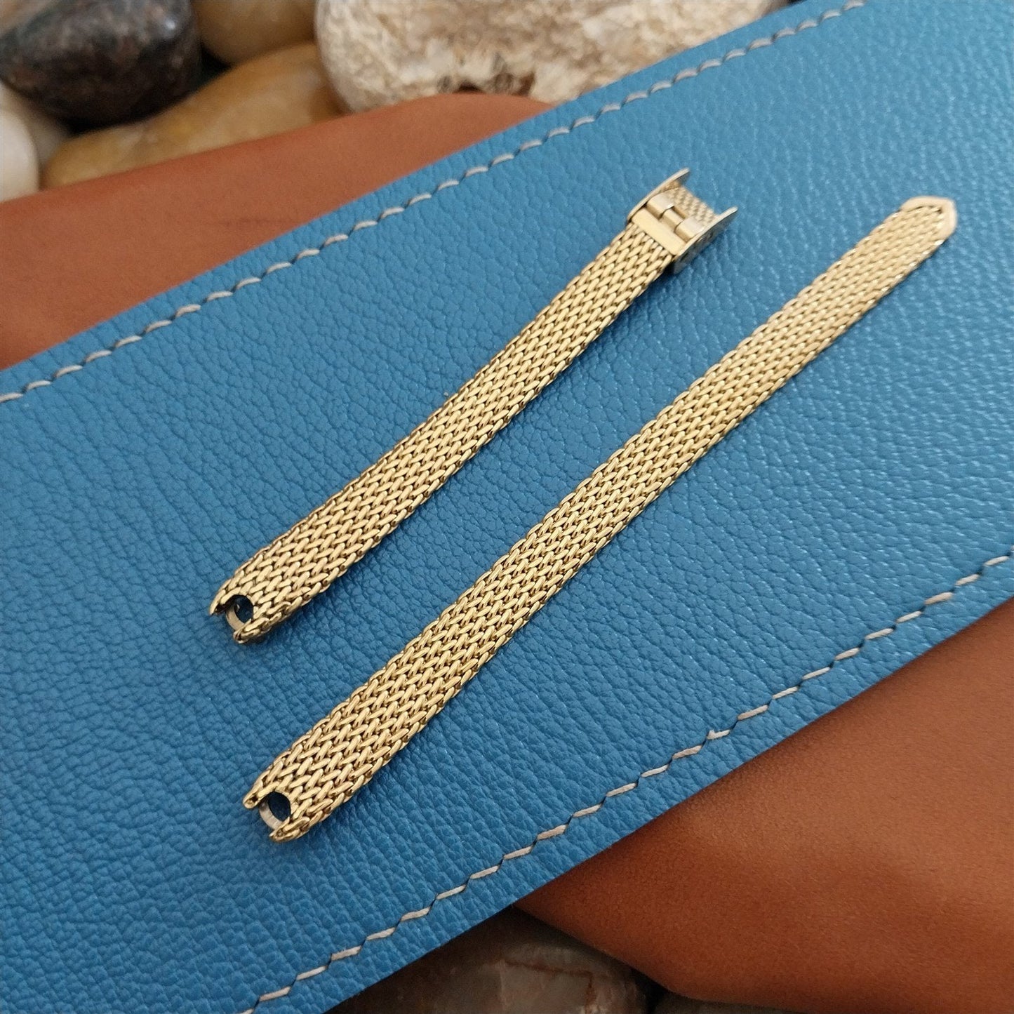 Ladies 10k Yellow Gold-Filled Mesh JB Champion Unused 1960s Vintage Watch Band