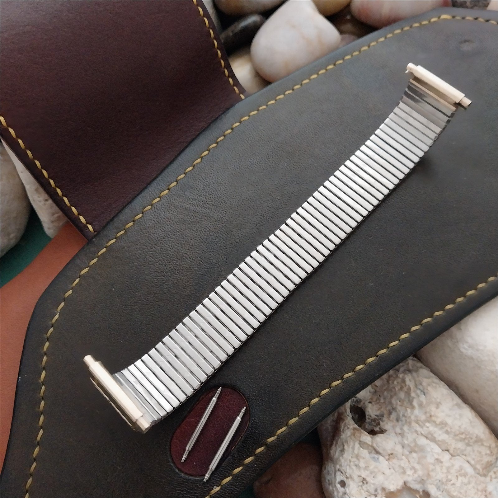 18mm 19mm 20mm JB Champion Gold Plated Expansion 1970s Vintage Watch Band