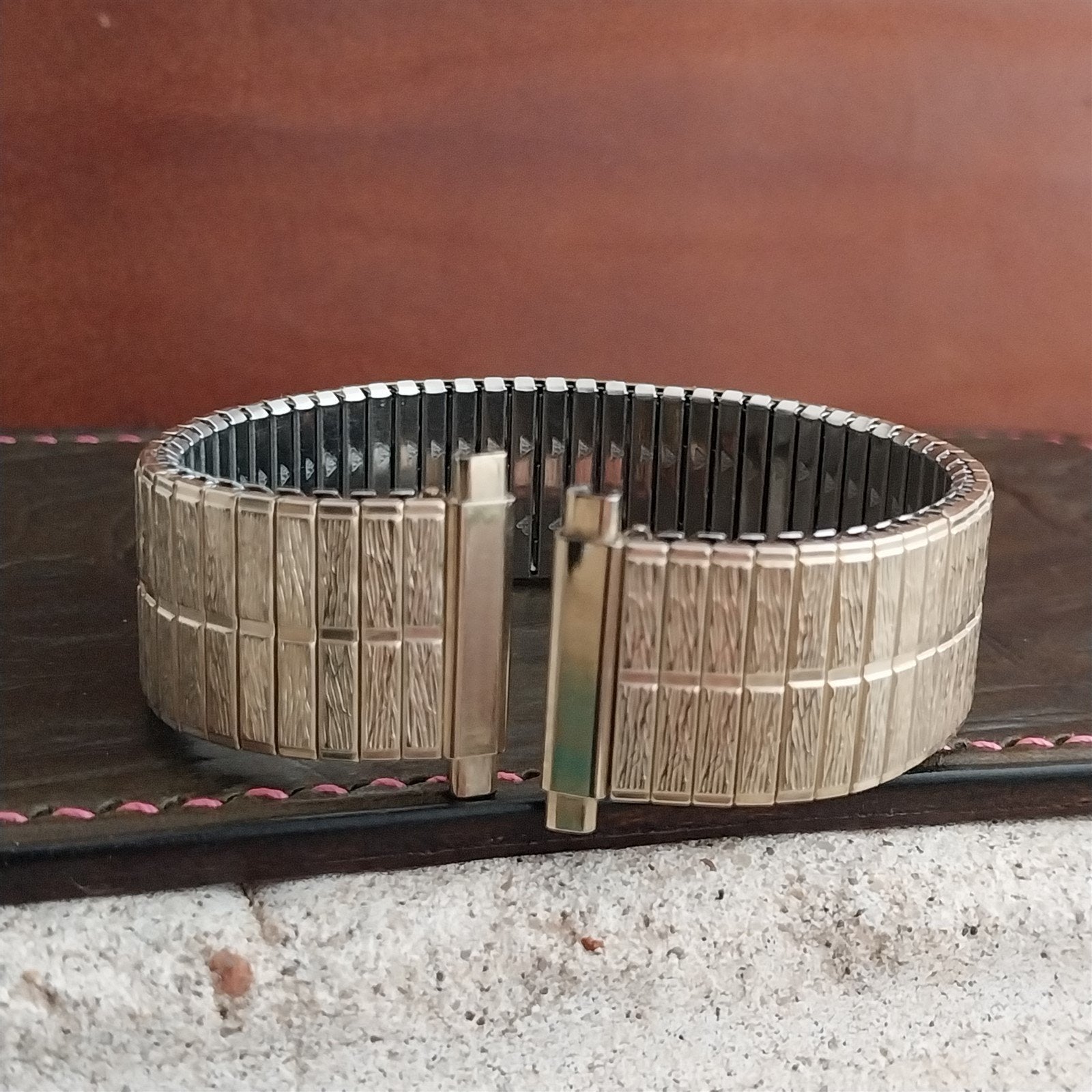 18mm 19mm 20mm JB Champion Gold Plated Expansion 1970s Vintage Watch Band