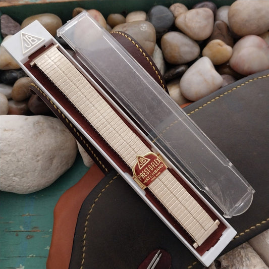 18mm 19mm 20mm JB Champion Gold Plated Expansion 1970s Vintage Watch Band