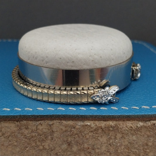 Ladies Gold RGP & Diamond Speidel Unused Vintage Cocktail Watch Band