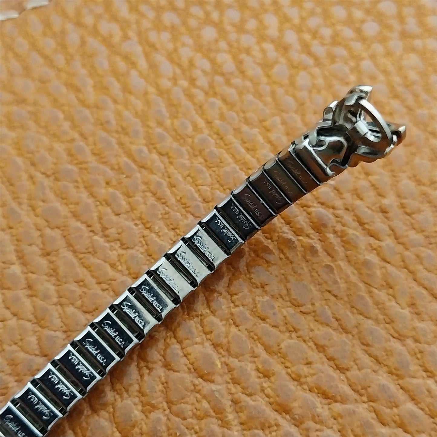Ladies White Gold RGP & Diamond Speidel Unused Vintage Cocktail Watch Band