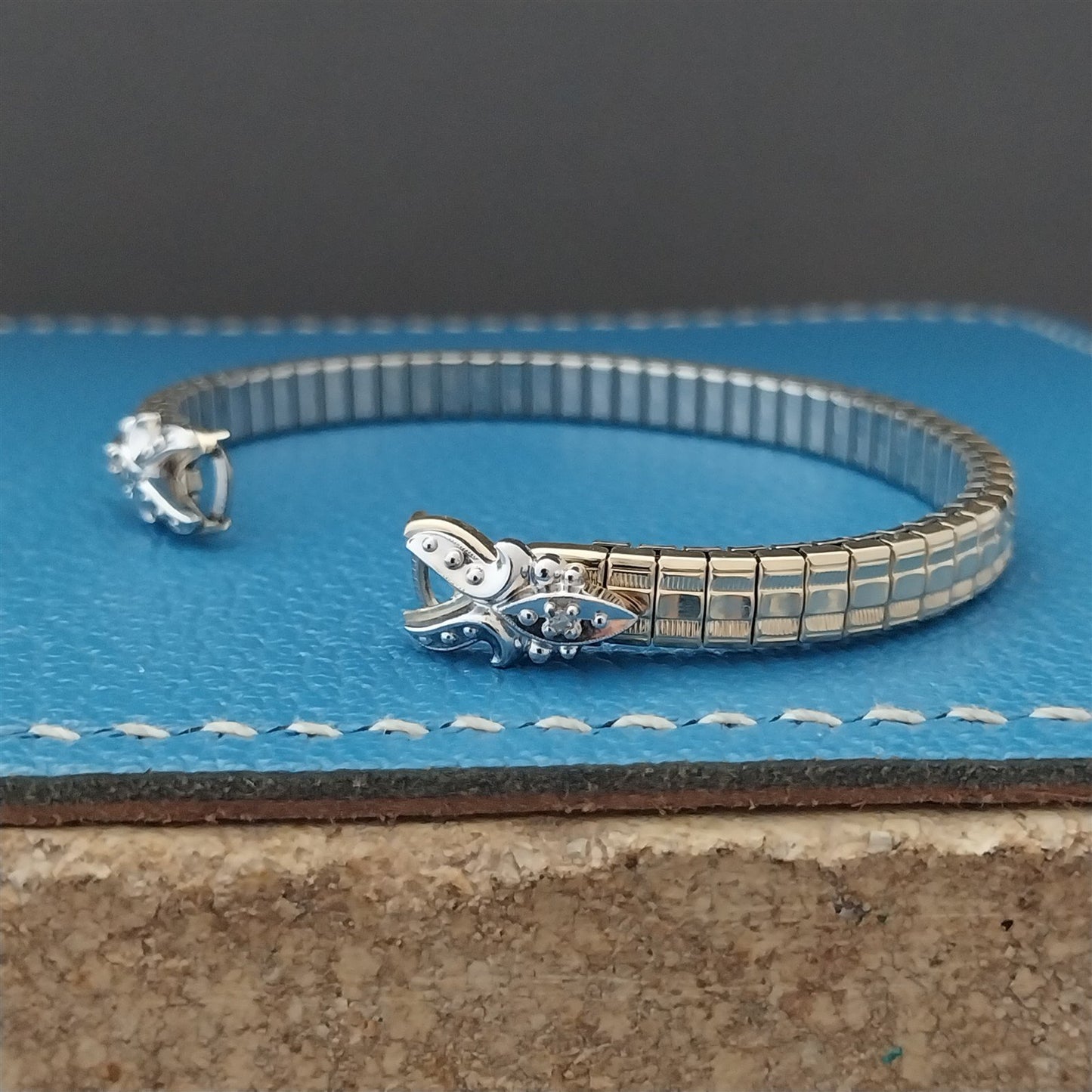 Ladies Gold-Fill & Diamond Speidel Unused Vintage Cocktail Watch Band