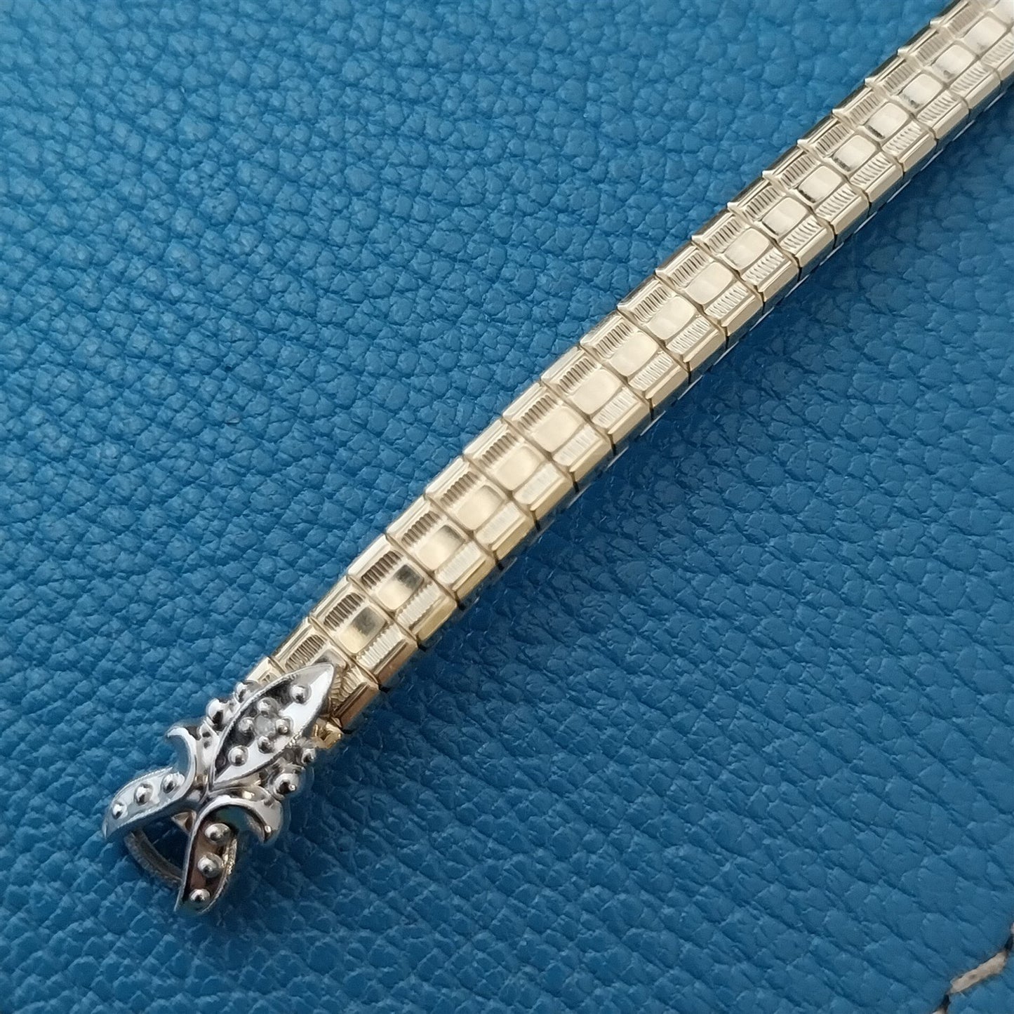 Ladies Gold-Fill & Diamond Speidel Unused Vintage Cocktail Watch Band