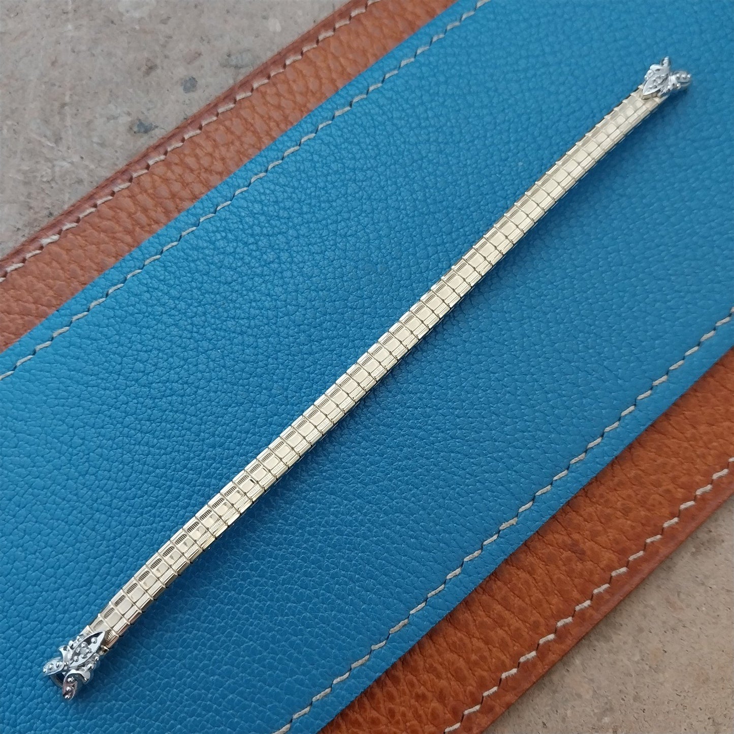 Ladies Gold-Fill & Diamond Speidel Unused Vintage Cocktail Watch Band