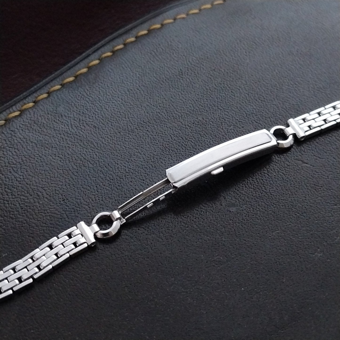 Ladies 12k White Gold Filled Kestenmade Majestic Unused 1940s Vintage Watch Band