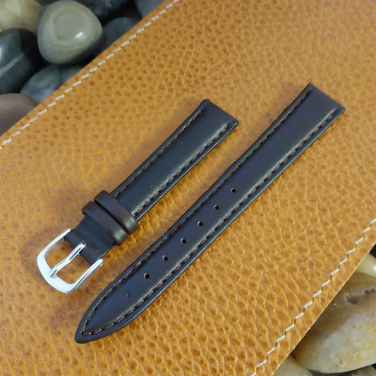 14mm Hadley Roma Brown Leather Ladies Unused Watch Band