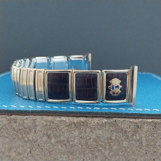 Odd Fellows FLT Gold-Fill & Lizard JB Champion Unused 1950s Vintage Watch Band