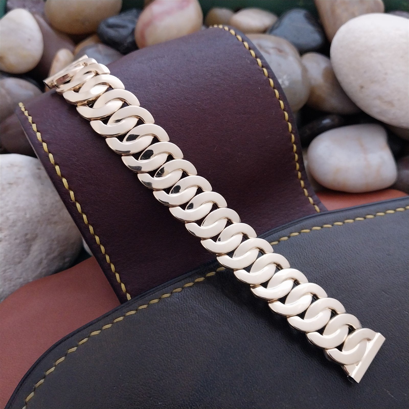 5/8" JB Champion Golden Circle Short Gold-Filled Unused 1950s Vintage Watch Band