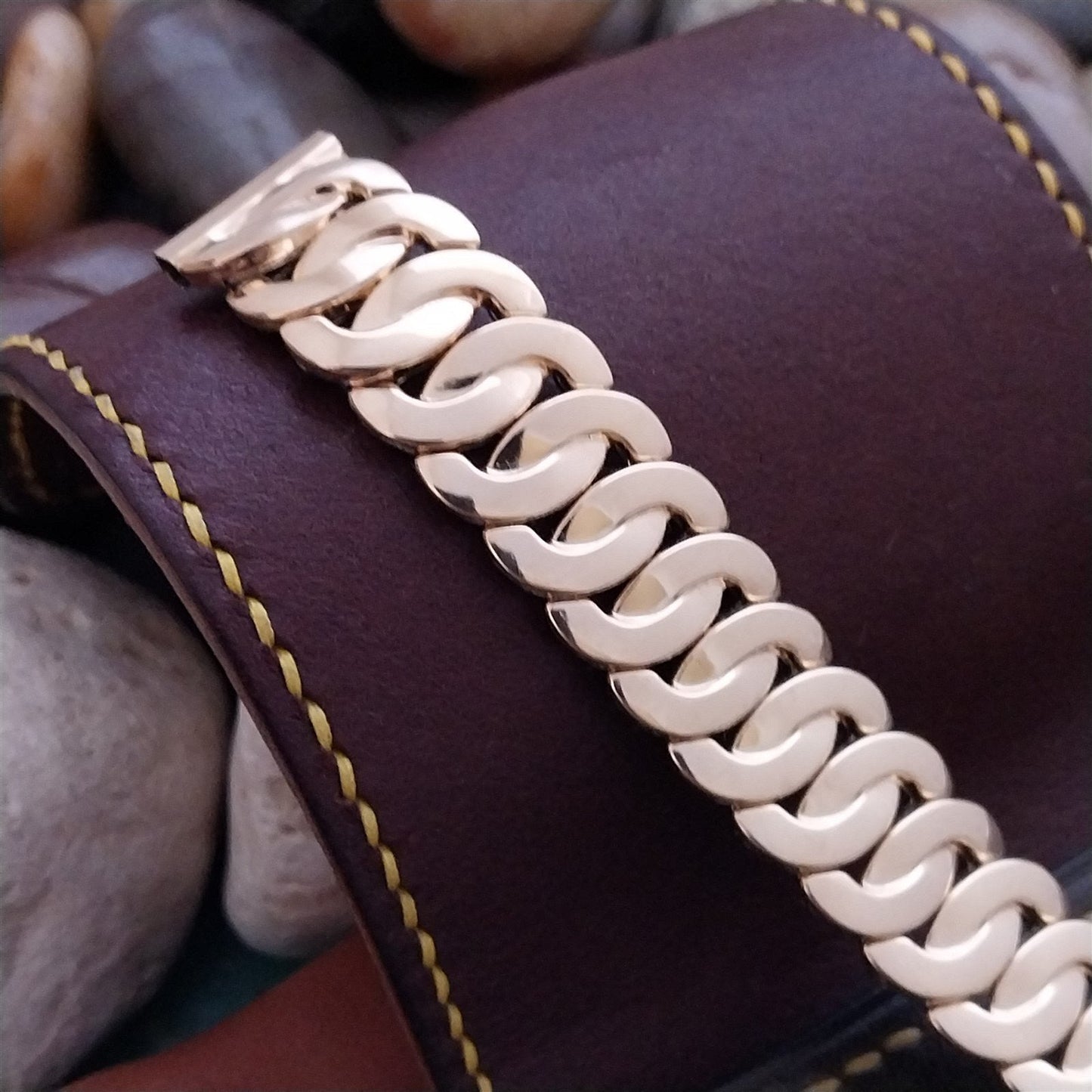 5/8" JB Champion Golden Circle Short Gold-Filled Unused 1950s Vintage Watch Band