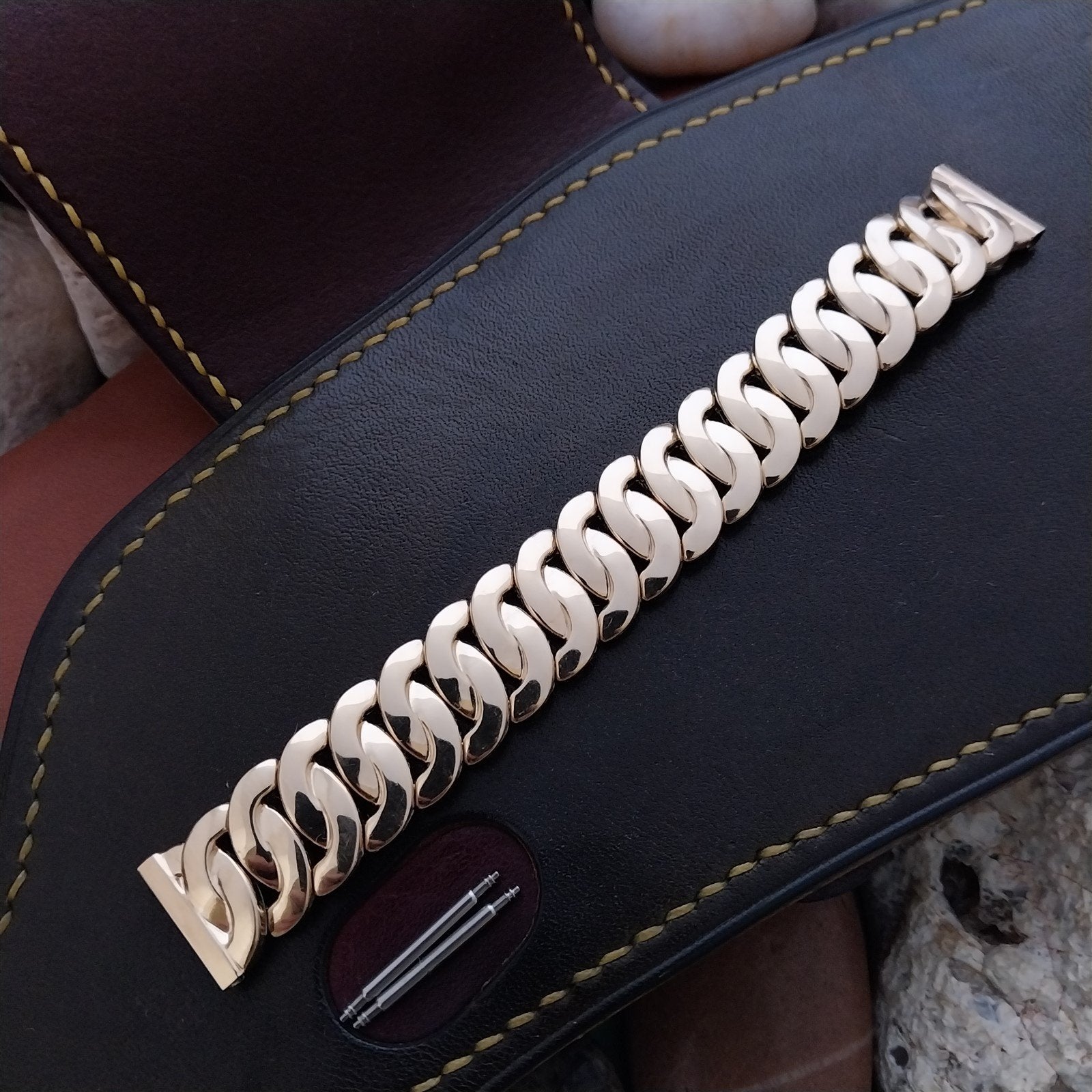 5/8" JB Champion Golden Circle Short Gold-Filled Unused 1950s Vintage Watch Band