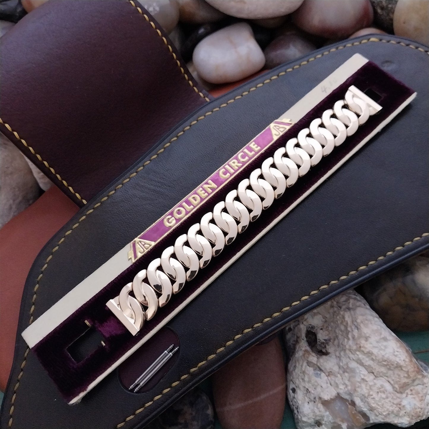 5/8" JB Champion Golden Circle Short Gold-Filled Unused 1950s Vintage Watch Band