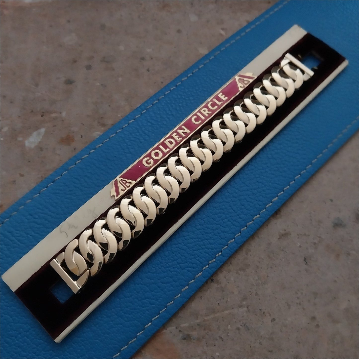 5/8" Gold-Filled JB Champion Golden Circle Unused MCM 1950s Vintage Watch Band