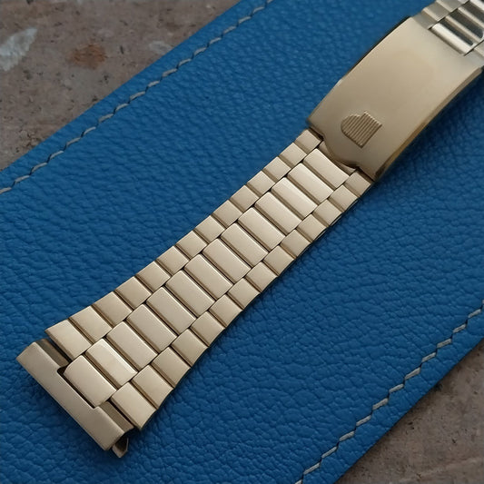 20mm Pulsar Gold-Tone 121P Flat-End Old Stock Unused Vintage Watch Band