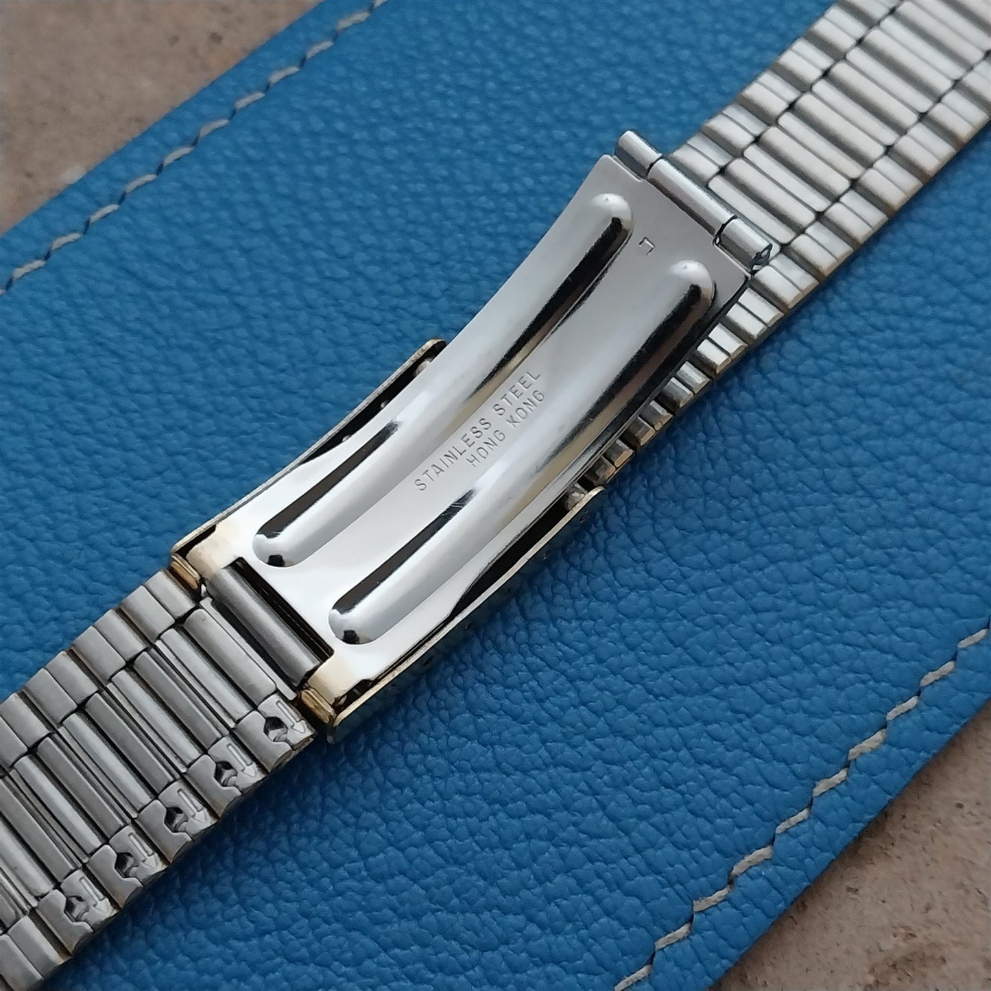 20mm Pulsar Gold-Tone 121P Flat-End Old Stock Unused Vintage Watch Band