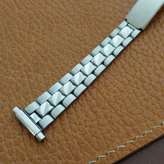 11mm-16mm Bulova Ladies Stainless Steel nos Unused 1970s Vintage Watch Band