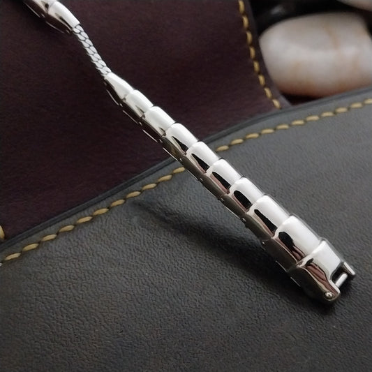 Ladies Speidel Spirit of Paris White Gold-Fill 1950s Vintage Cocktail Watch Band