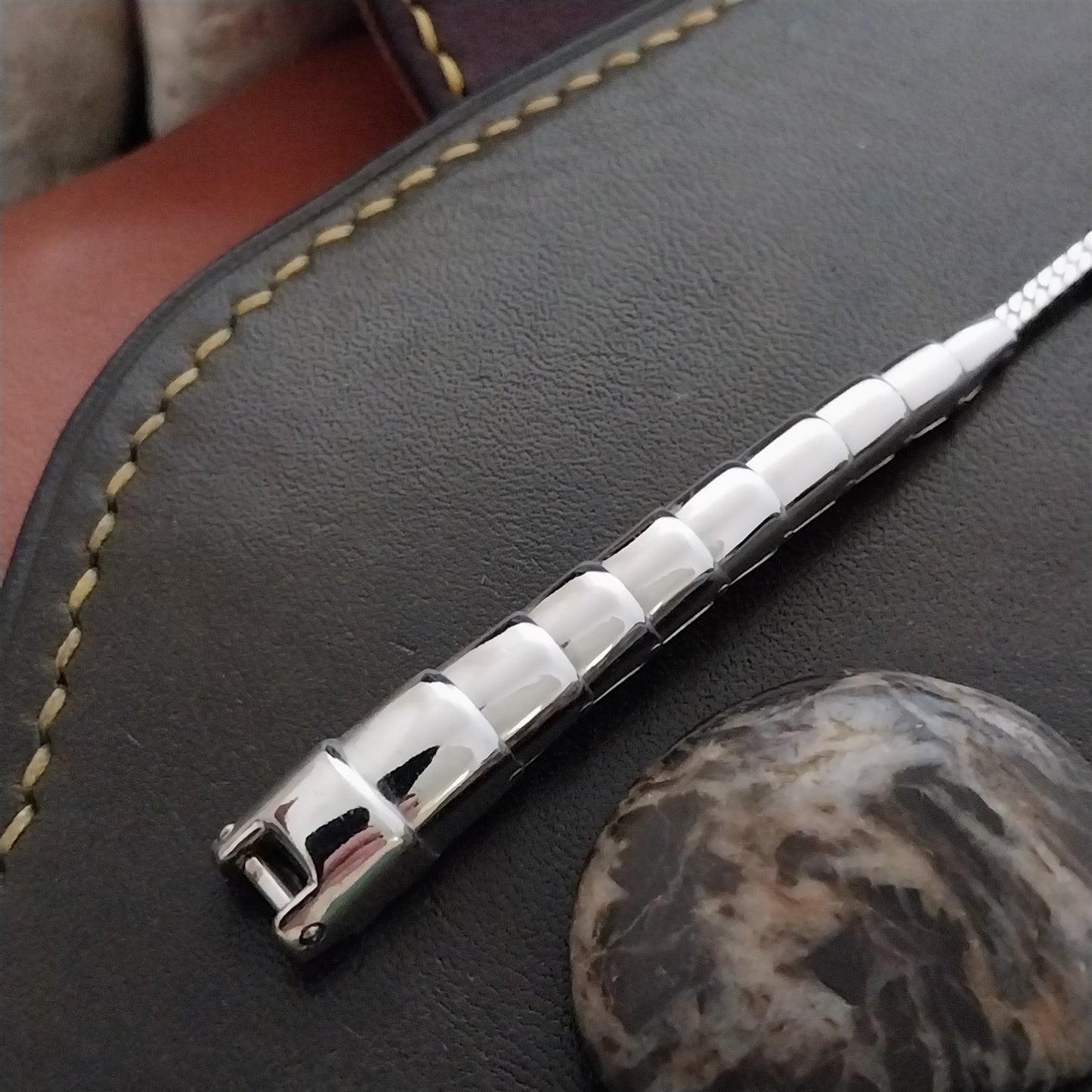 Ladies Speidel Spirit of Paris White Gold-Fill 1950s Vintage Cocktail Watch Band