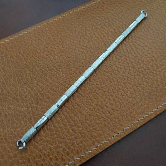 Ladies White Gold-Filled Finesse 1960s Unused Vintage Cocktail Watch Band