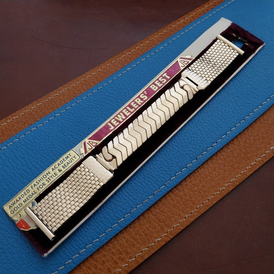 Vintage 19mm 18mm Gold-Fill Mesh JB Champion NOS Unused Classic 1950s Watch Band