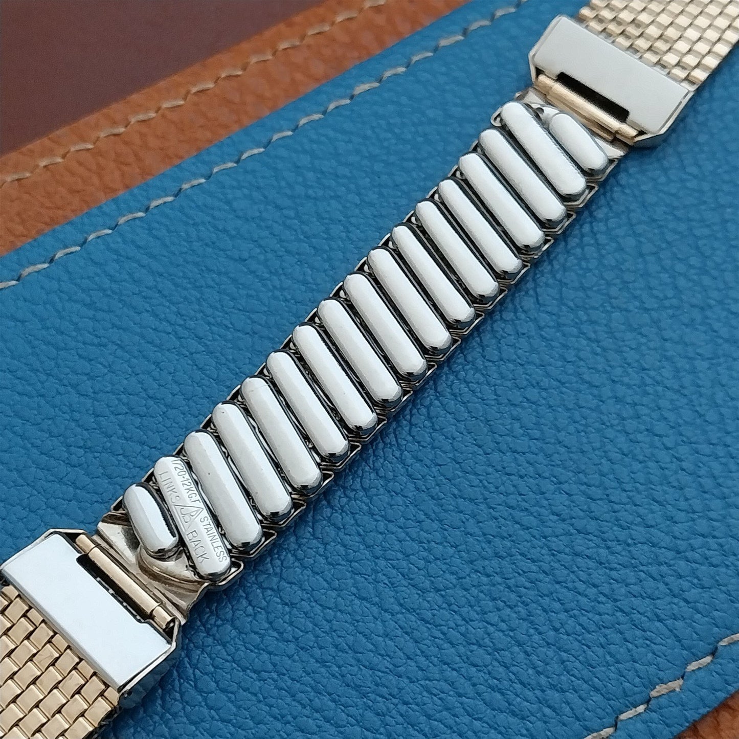 Vintage 19mm 18mm Gold-Fill Mesh JB Champion NOS Unused Classic 1950s Watch Band