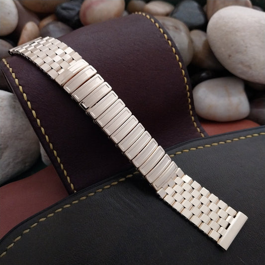 12k Yellow Gold-Fill Brick Link JB Champion MCM Unused 1950s Vintage Watch Band