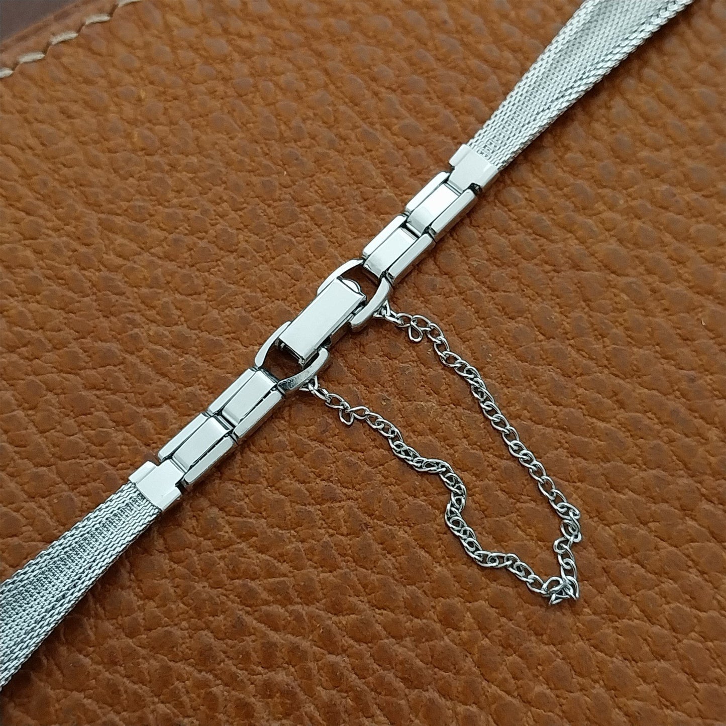 Speidel Braided Elegance White Gold-Fill 60s Vintage Ladies Cocktail Watch Band