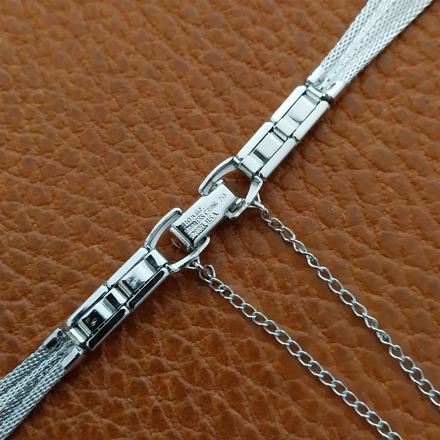 Speidel Braided Elegance White Gold-Fill 60s Vintage Ladies Cocktail Watch Band