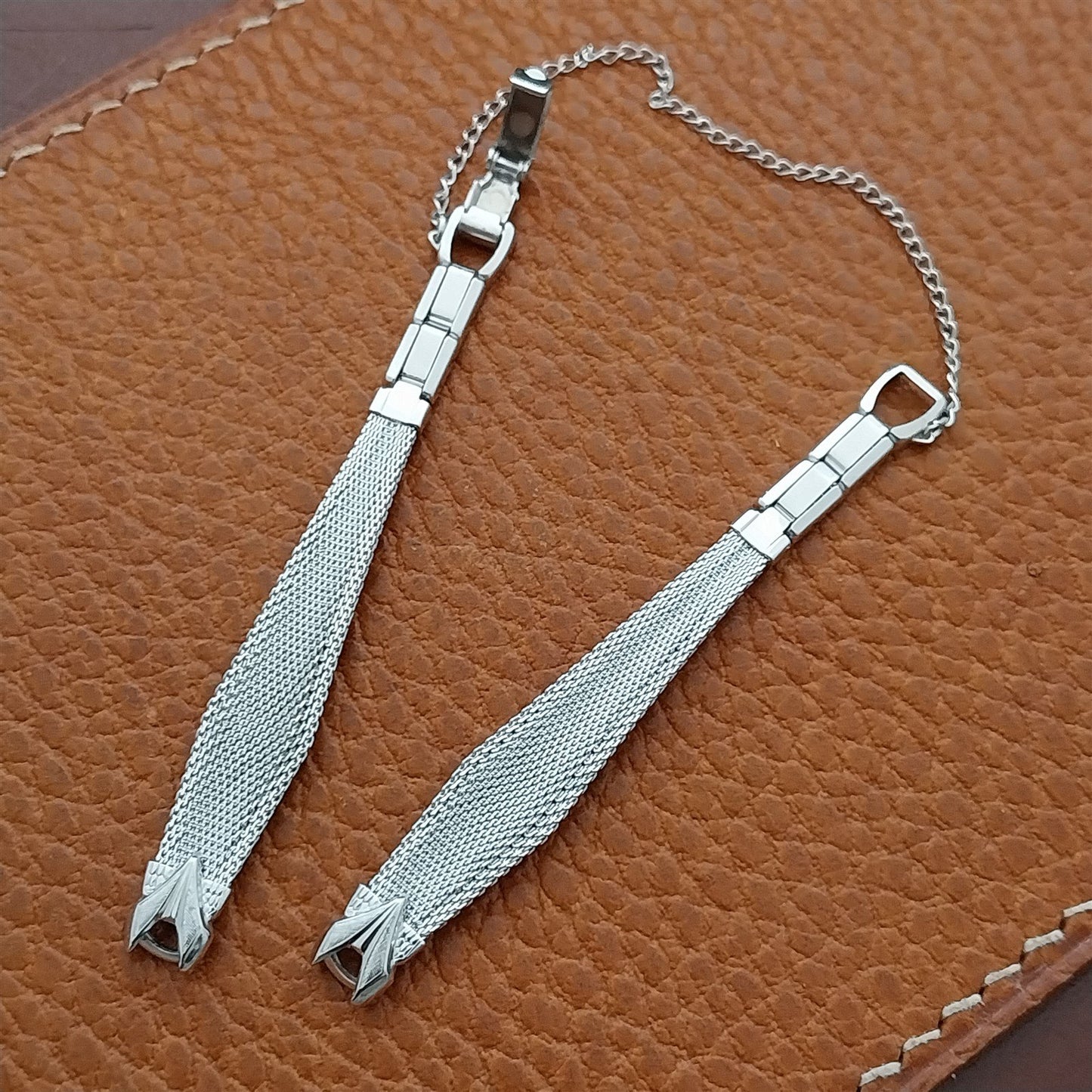 Speidel Braided Elegance White Gold-Fill 60s Vintage Ladies Cocktail Watch Band