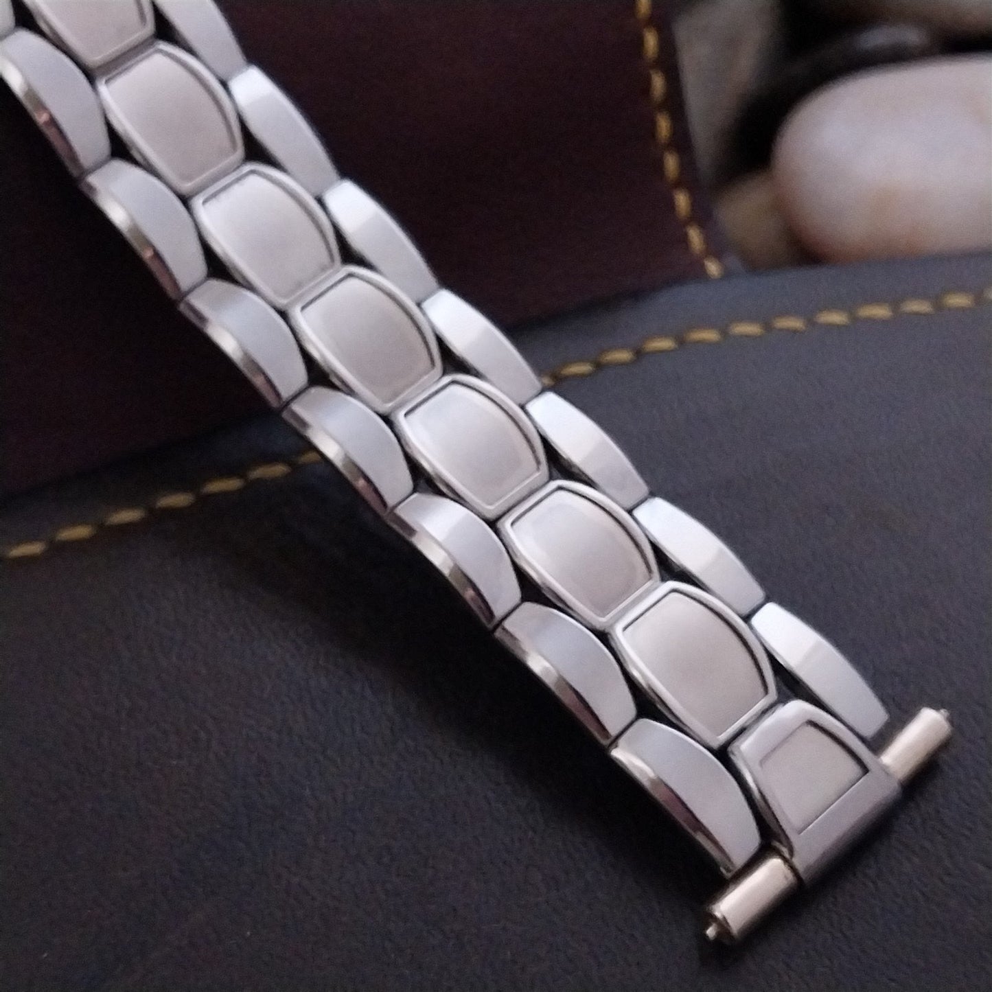 19mm 18mm Apex Stainless Steel Quadra-Flex nos Unused 1950s Vintage Watch Band