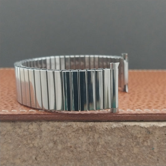 18mm 19mm 20mm JB Champion Polished Stainless Unused 1970s Vintage Watch Band