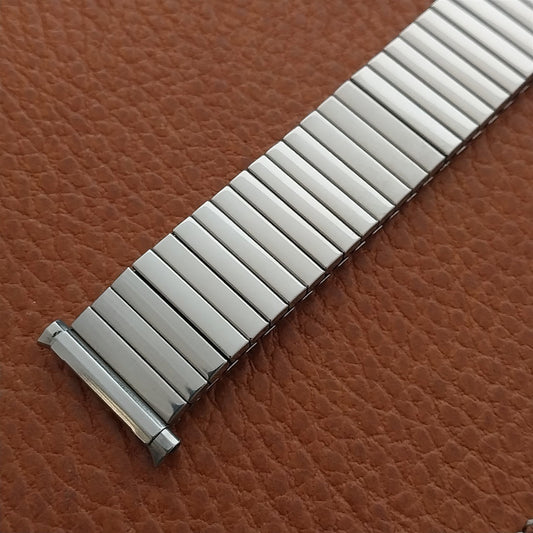 18mm 19mm 20mm JB Champion Polished Stainless Unused 1970s Vintage Watch Band