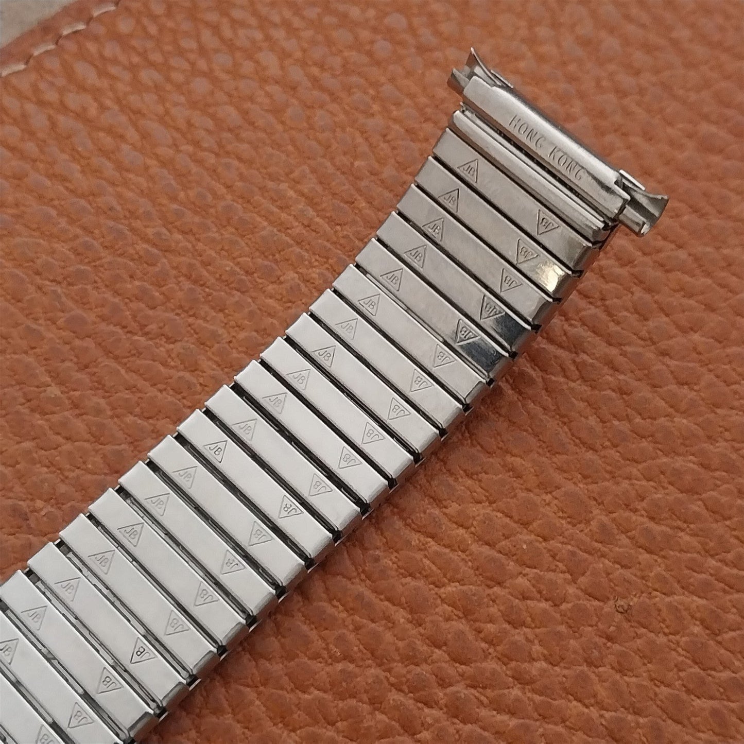 18mm 19mm 20mm JB Champion Polished Stainless Unused 1970s Vintage Watch Band